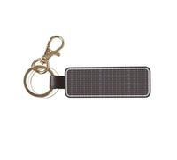 Tcoay 1 pcs Rectangular Leather Keychain,Key Chain Ring Holder,Mini Pendant Crafts,Outlander Fraser Tartan Plaid