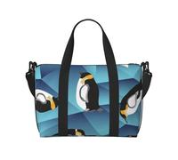 Tcoay Abstract Polygon Penguin, Beach Bag For Women - Reusable Hand Travel Shoulder Bags