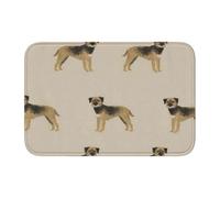 Tcoay Border Terrier Dog Tan,Doormat Carpet Mat Rug Polyester Non-Slip Floor Decor Absorbent Bathroom Pad