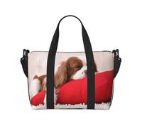Tcoay Cavalier King Charles Spaniel Pattern, Beach Bag For Women - Reusable Hand Travel Shoulder Bags