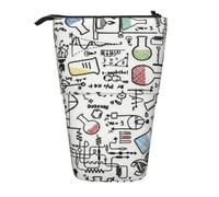Tcoay Chemistry Experiments Science Science Experiments,Standing Pencil Holder Stationery Bag Pencil Pouch Organizer Telescopic Pencil Case
