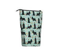 Tcoay Cocker Spaniel,Standing Pencil Holder Stationery Bag Pencil Pouch Organizer Telescopic Pencil Case