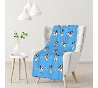 Tcoay Cute Jack Russell Terrier Dogs With Bones Pattern, Decorative Throw Blanket,Throws For Sofa Bed Chair, Blanket for Travel 30x40 inches