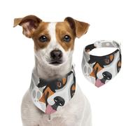 Tcoay Dog Paws Pattern Bernese Mountain Dog,Pet Bib Scarf Cats Dog Bandana Dogs Towel Bib Adjustable Pet Scarf,S