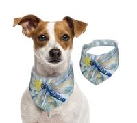 Tcoay Dragonfly,Pet Bib Scarf Cats Dog Bandana Dogs Towel Bib Adjustable Pet Scarf,L