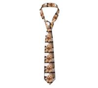 Tcoay Fashion Ties Men's Business Ties Slim Fit Ties Christmas Wedding Business Party Ties,Cockapoo Beige Curly Dogs Pets Dogs