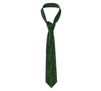 Tcoay Fashion Ties Men's Business Ties Slim Fit Ties Christmas Wedding Business Party Ties,Green Matrix