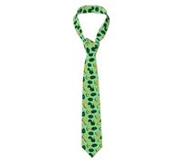 Tcoay Fashion Ties Men's Business Ties Slim For Wedding Party Business Party,Fresh Green Avocado Fitness People Exercise