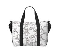 Tcoay Fun Canned Sheep, Beach Bag For Women - Reusable Hand Travel Shoulder Bags