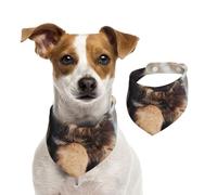 Tcoay German Shepherd Puppies Print,Pet Bib Scarf Cats Dog Bandana Dogs Towel Bib Adjustable Pet Scarf,M