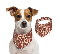 Tcoay Giraffe Skin Print,Pet Bib Scarf Cats Dog Bandana Dogs Towel Bib Adjustable Pet Scarf,L