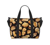Tcoay Grilled Cheese Sandwiches, Beach Bag For Women - Reusable Hand Travel Shoulder Bags