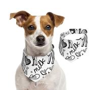 Tcoay Hand Draw Cow And Milk,Pet Bib Scarf Cats Dog Bandana Dogs Towel Bib Adjustable Pet Scarf,L