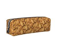 Tcoay Leather Cosmetic Pouch Bag Pencil Case Portable Cylindrical Pencil Pouch with Zipper,Have A Potato Painting Effect