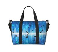 Tcoay Music Notes With Clef, Beach Bag For Women - Reusable Hand Travel Shoulder Bags