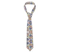 Tcoay Neck Classic Ties Men's Business Ties Slim For Wedding Party Ties,Hydrangea Rose Flower Spring Floral