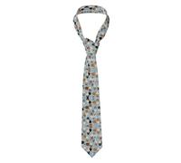 Tcoay Neck Classic Ties Men's Business Ties Slim For Wedding Party Ties,Rough Collie Paws And Bones