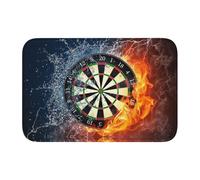 Tcoay Non-Slip Floor Decor Absorbent Bathroom Pad Doormat Carpet Mat Rug,Dart Board Target Ice Fire
