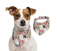 Tcoay Old English Sheepdog Pattern,Pet Bib Scarf Cats Dog Bandana Dogs Towel Bib Adjustable Pet Scarf,M