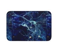 Tcoay Overlock Bathroom Pad Doormat Carpet Mat Rug Non-Slip Floor Decor Absorbent,3D Brain Cell Neuron Neurology