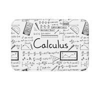 Tcoay Overlock Bathroom Pad Doormat Carpet Mat Rug Non-Slip Floor Decor Absorbent,Math Geometry Geek Calculus