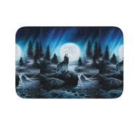 Tcoay Overlock Bathroom Pad Doormat Carpet Mat Rug Non-Slip Floor Decor Absorbent,Resentment Of The Wolf