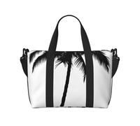 Tcoay Palm Tree Printed, Beach Bag For Women - Reusable Hand Travel Shoulder Bags