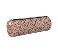 Tcoay Pencil Case Leather Cosmetic Pouch Bag Portable Pencil Pouch with Silver Zipper,Carnivorous Plant in Pot