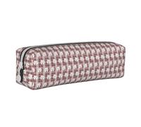 Tcoay Pencil Case Portable Cylindrical Pencil Pouch with Zipper Leather Cosmetic Pouch Bag,All My Besties are Westies