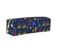 Tcoay Pencil Case Portable Cylindrical Pencil Pouch with Zipper Leather Cosmetic Pouch Bag,Chemistry Experiment
