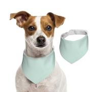 Tcoay Real White Marble Half Pastel Mint Green,Pet Bib Scarf Cats Dog Bandana Dogs Towel Bib Adjustable Pet Scarf,L