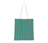 Tcoay Reusable Shopping Bag,Grocery Handbag, Multipurpose Canvas Shoulder Bag,Jersey Cow Farm Animals Cow Cattle Farm Jersey