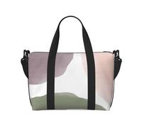 Tcoay Rose Grape & Sage Modern Watercolor Circles, Beach Bag For Women - Reusable Hand Travel Shoulder Bags