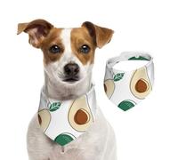 Tcoay Simple Draw Fruit Avocado,Pet Bib Scarf Cats Dog Bandana Dogs Towel Bib Adjustable Pet Scarf,S