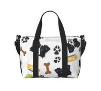 Tcoay Smiling Dog Border Collie, Beach Bag For Women - Reusable Hand Travel Shoulder Bags