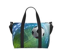 Tcoay Soccer Sports Ball Printed, Beach Bag For Women - Reusable Hand Travel Shoulder Bags