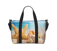 Tcoay Starfish And Seashells On Beach, Beach Bag For Women - Reusable Hand Travel Shoulder Bags