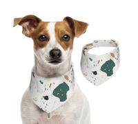 Tcoay Terrazzo Seamless Patterns Classic Italian Marble,Pet Bib Scarf Cats Dog Bandana Dogs Towel Bib Adjustable Pet Scarf,S