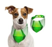 Tcoay The Sims Plumbob,Pet Bib Scarf Cats Dog Bandana Dogs Towel Bib Adjustable Pet Scarf,S