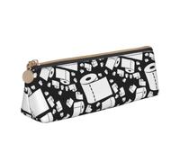 Tcoay Toilet Paper, Pencil Case Portable Triangle Pencil Pouch with Zipper PVC Leather Cosmetic Bag for Teens Adults