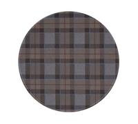 Tcoay Waterproof Mouse Mat,8 in Round Mouse Pad, Non-Slip Rubber Base Mouse Pad,Outlander Fraser Tartan Plaid