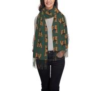 Tcoay Women's Shawl Printed Women's Scarf Faux Cashmere Scarf,Welsh Terrier