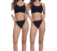 tcomfifits The Invisible Curve Tucking Kit | 1 Volumizing Seamless Bra + 2 Bonded Tucking Thongs, Black, XL