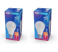TCP 100W 2700K 1521L E27 LED Classic Screw Light Bulb, Warm White HOALA1521WOE22527N1P (Pack of 2)