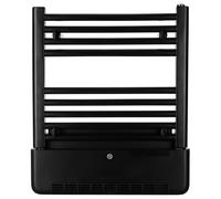 TCP 2-in-1 Towel Warmer & Room Heater, 500W Heated Rail with Built-in 1kW Blower, Wall-Mounted Electric Bathroom Radiator, Fast Heat & Drying, Black