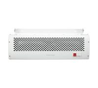 TCP Air Curtain 3kW, 2 Heat Settings + Cooling Fan, Programmable 7-Day Adjustable Thermostat, RF Wireless Control, Overheat Protection, Open Window Detection, Wall or Ceiling Mounted.