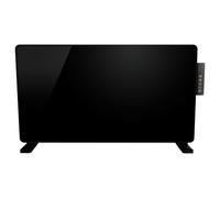 TCP BLACK GLASS PANEL - ELECTRIC, 2000W, WALL MOUNTED OR FREE STANDING, TIMER, WEEKLY PROGRAM, OPEN WINDOW DETECTION.