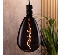 Tcp Black Twist Decorative Bulb, Warm White Glow, E27, Single Pack