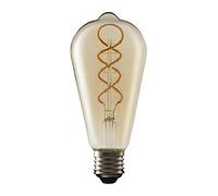 TCP Decorative Filament 220L ST64 4W Amber E27/ES Non Dimmable 2000 Kelvin (DEAFST220ATE21518N1P)