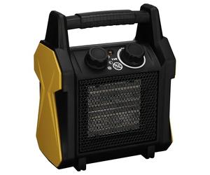 TCP Electric Space Portable Heater Ceramic 2000W Black Orange 2KW 240V PTC Heating 2 Heat Modes Overheat & Tip-Over Protection. Fast Heating for Home Office Workshop Warehouse Greenhouse Building Site